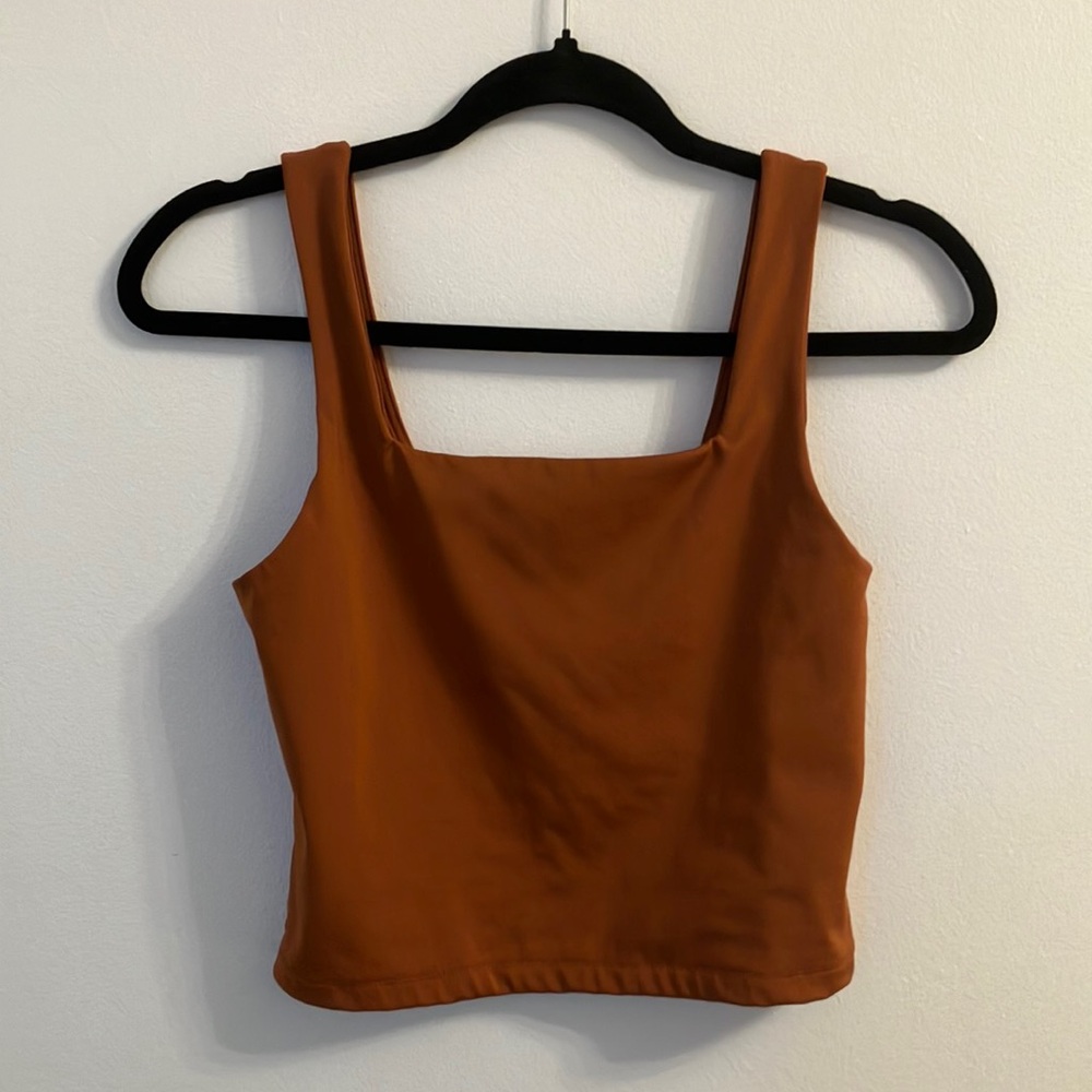 Burnt Orange C&C California Cropped Tank Top Size Small